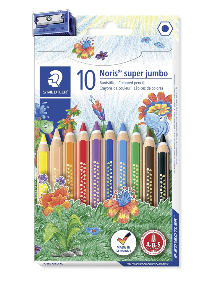 Staedtler Цветни моливи Noris Club Super Jumbo ass (10)