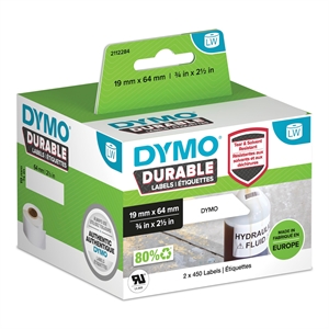 Dymo LabelWriter Издръжливи етикети с баркод 19 мм x 64 мм, 2 ролки