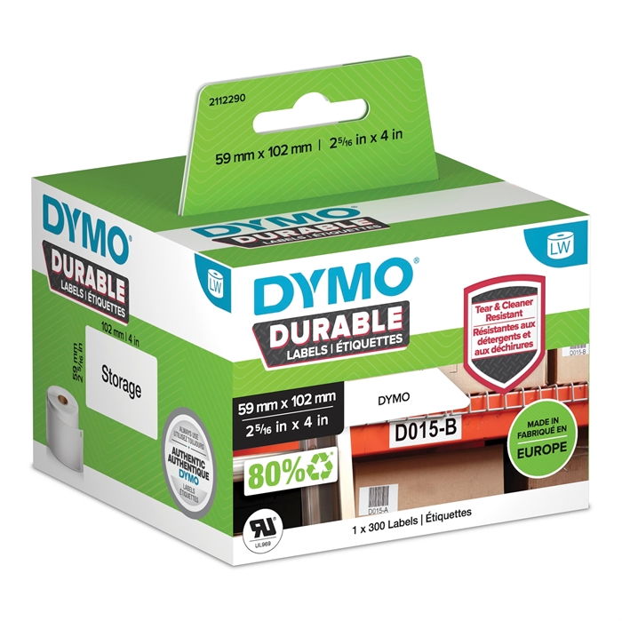 Етикет за пратки Dymo LabelWriter Durable 59 мм x 102 мм бр.