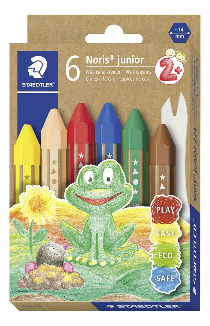 Staedtler Восъчни пастели Noris Junior асорти (6)