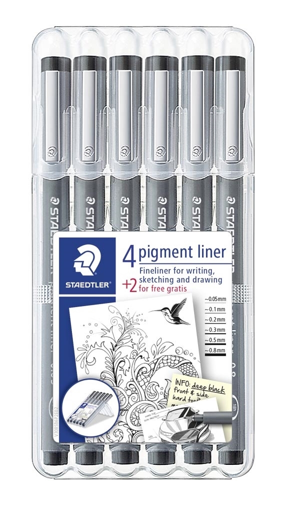 Staedtler Fineliner pigment liner асортимент (6)