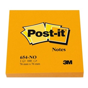 3M Post-it Notes 76 x 76 мм, оранжеви