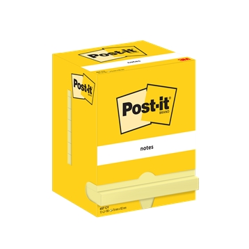 3M Post-it бележки 76 x 102 mm, жълти - 12 броя