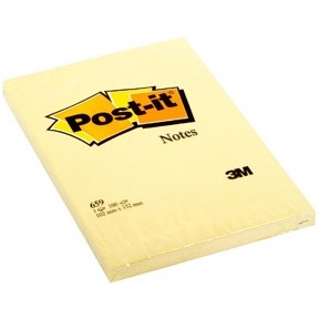 3M Post-it бележки 102 x 152 мм, жълти