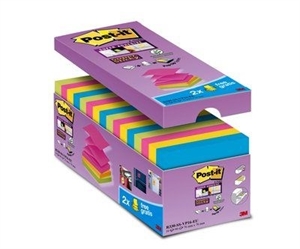 3M Post-it Z-Notes 76 x 76 мм, Super Sticky V-Pack - 16 опаковки