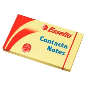 Esselte Contacta Бележки 75 x 125 мм, жълти