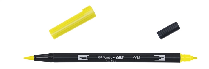 Томбоу Маркер ABT Dual Brush 055 процес жълто