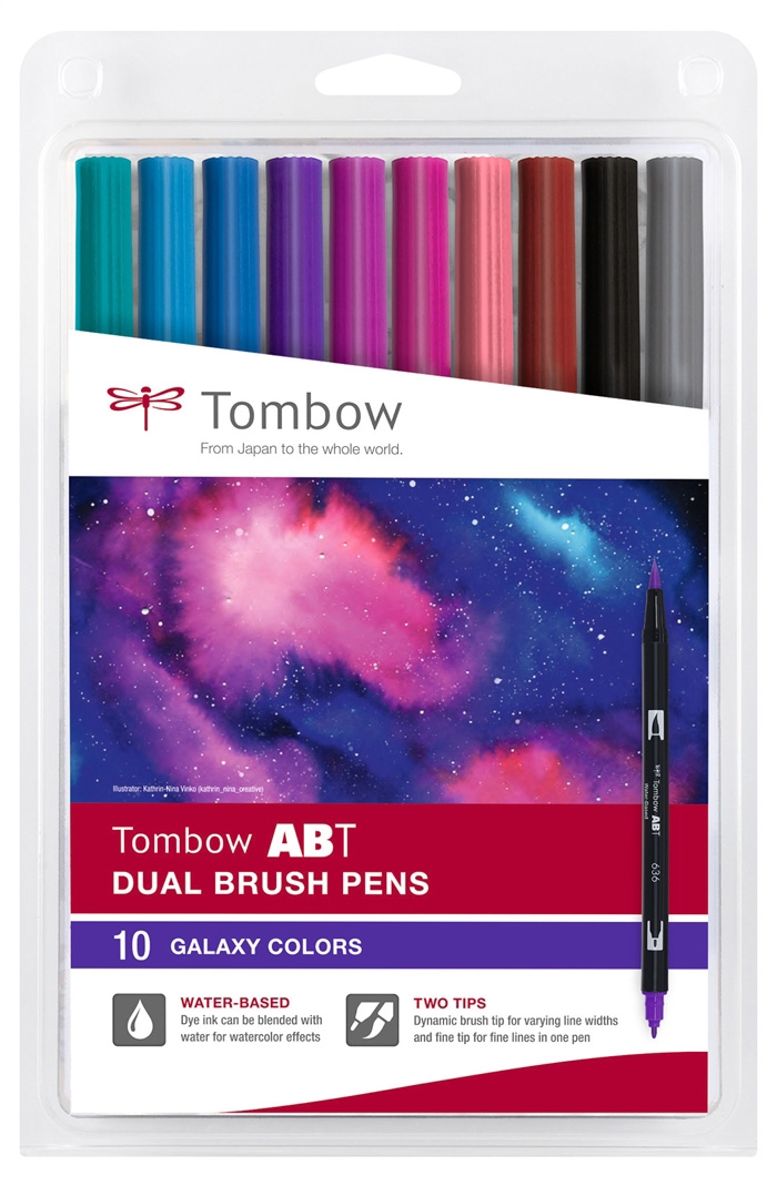 Tombow Маркер ABT Dual Brush Galaxy Цветове (10)