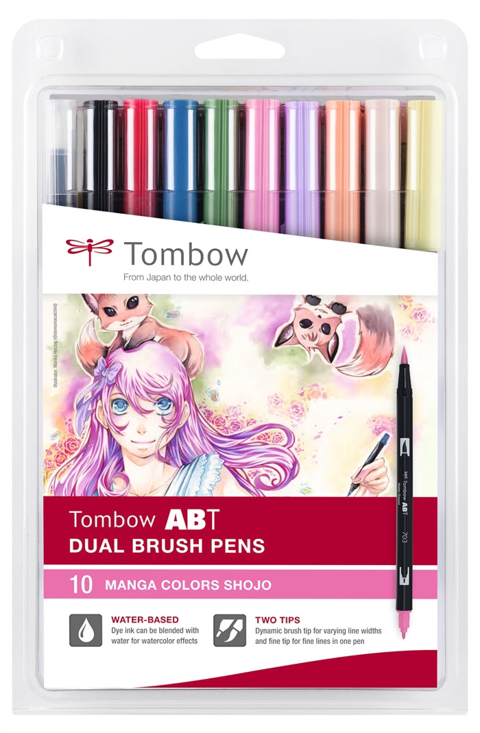 Tombow Маркер ABT Dual Brush Manga Shojo (10)