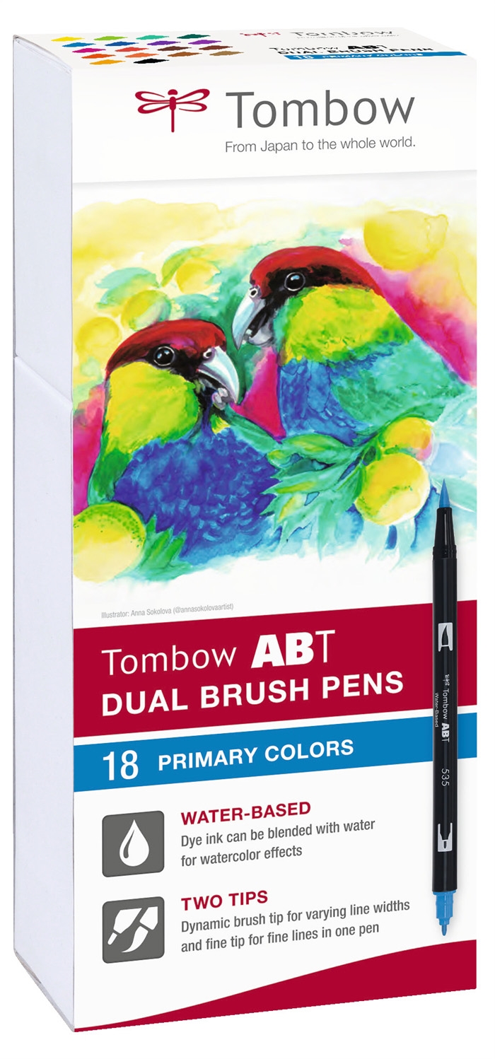 Tombow Маркер ABT Dual Brush 18P-1 Basic 1 (18)