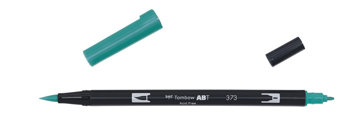 Tombow Маркер ABT Dual Brush 373 морско синьо