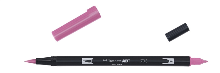 Маркери Tombow ABT Dual Brush 703 розова роза