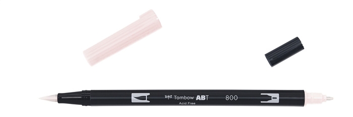 Tombow Маркер ABT Dual Brush 800 бледо розово