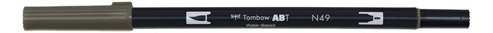 Tombow Маркер ABT Dual Brush N49 топло сиво 8