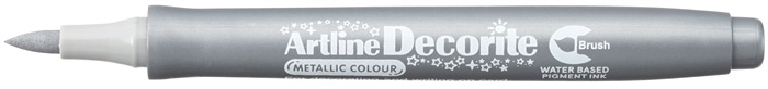 Artline Decorite Brush сребърен