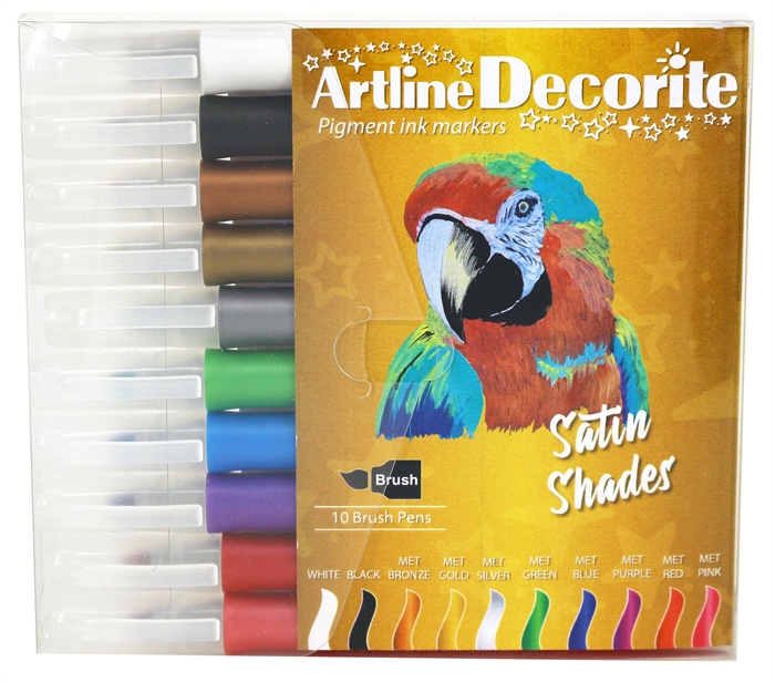 Artline Decorite четка металик 10-сет