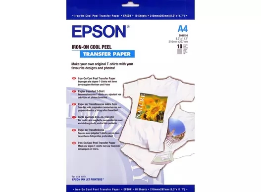 Хартия за трансфериране чрез гладене Epson 124 g/m² - A4 - 10 листа