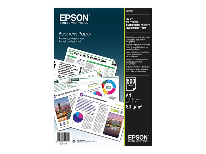 Epson бизнес хартия 80 г/м² - 500 листа