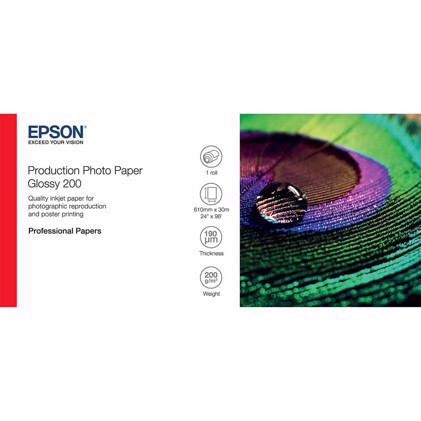 Epson Production Photo Paper Glossy 200g/m² - 24" x 30 метра