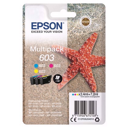 Epson T03U Multipack 3-colours 603 касета с мастило