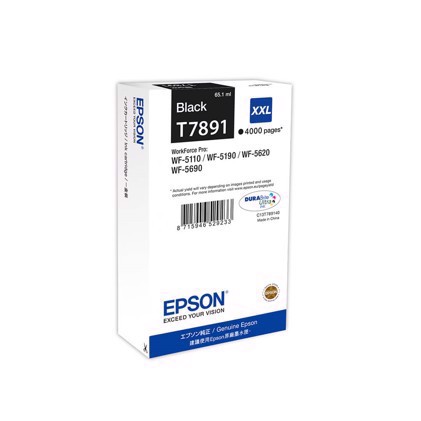 Epson T7891 Black касета с мастило XXL