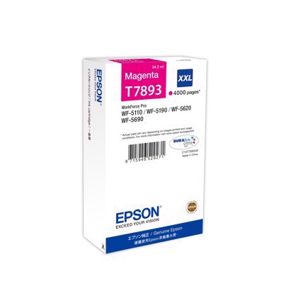 Epson T7893 Magenta касета с мастило XXL