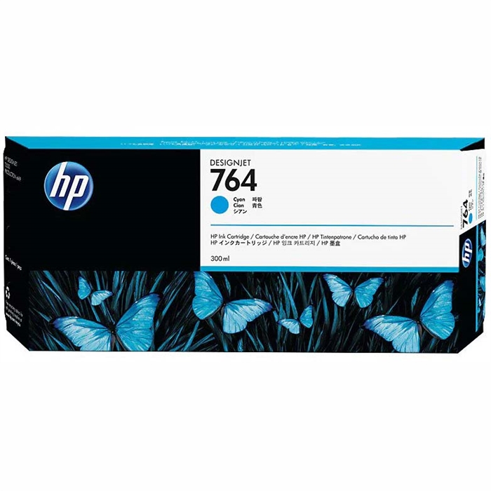 HP 764 cyan мастилница, 300 ml