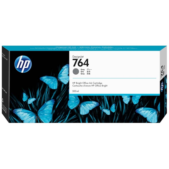 HP 764 сив патрон с мастило, 300 ml