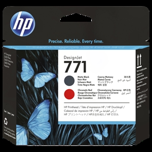 HP 771 Матово черно/хроматично червено печатаща глава