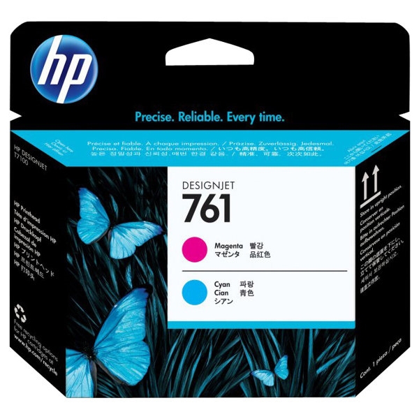 HP 761 magenta & cyan печатаща глава за Designjet