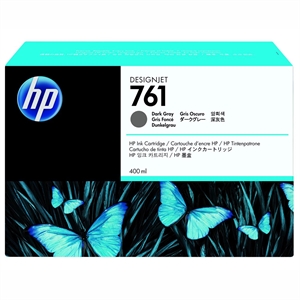 HP 761 тъмносив мастилен патрон, 400 ml