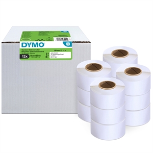 Dymo DYMO LabelWriter 28 мм x 89 мм стандартни адресни етикети, 12 опаковки