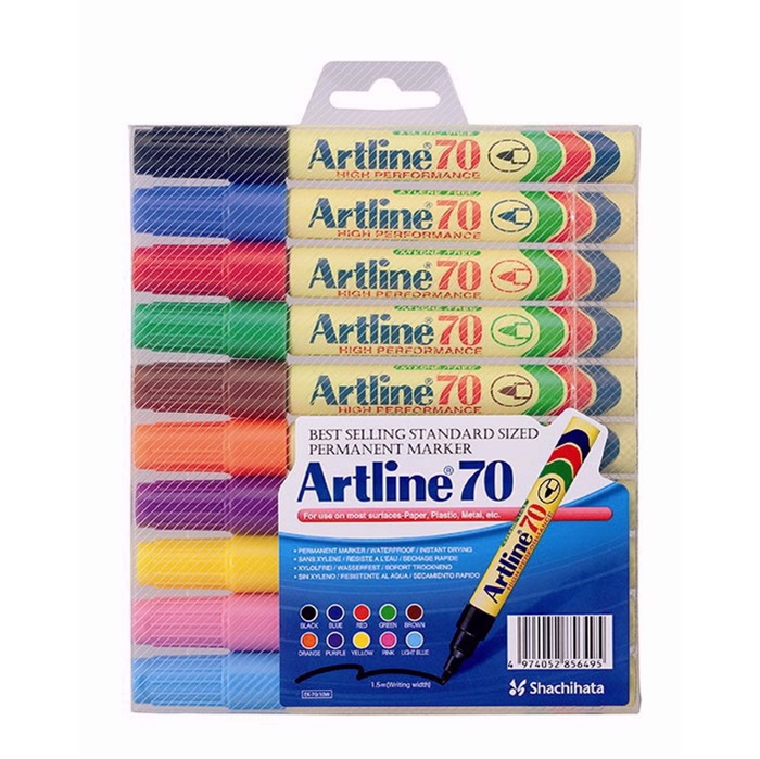 Artline Marker 70 Перманентен 10-комплект