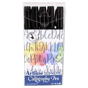 Artline Supreme Calligraphy Pen 5 - комплект черни