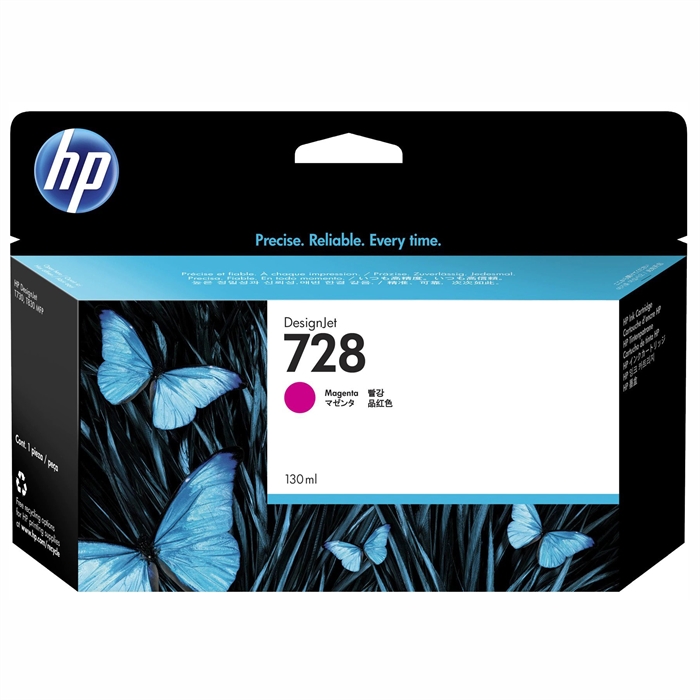 HP 728 130-ml Magenta DesignJet мастилена касета