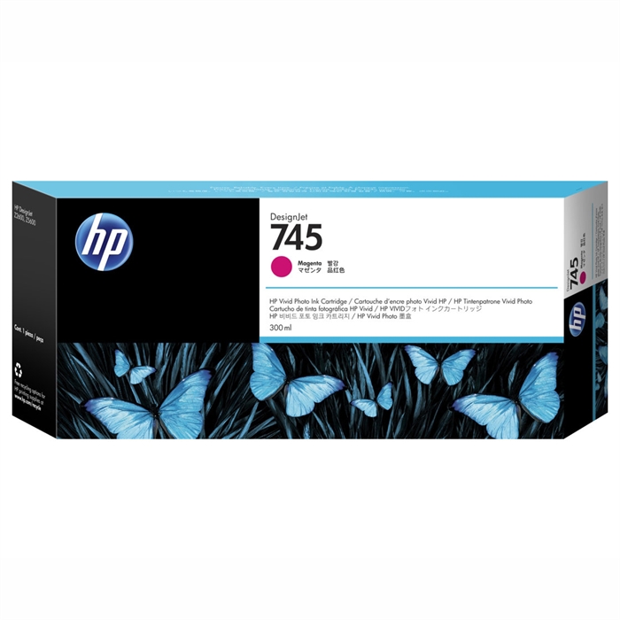 HP 745 Magentaлен патрон, 300 мл