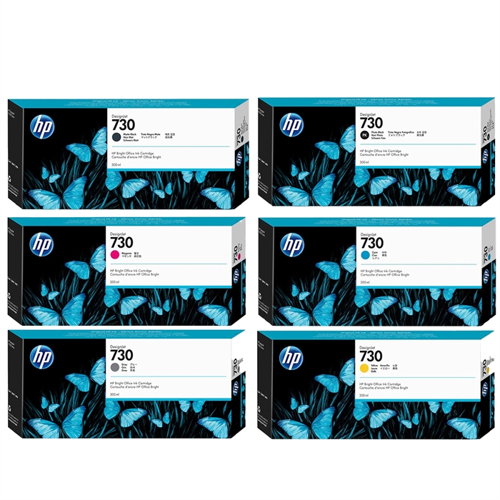 Full set of ink HP 730 касета с мастилоs for HP Designjet