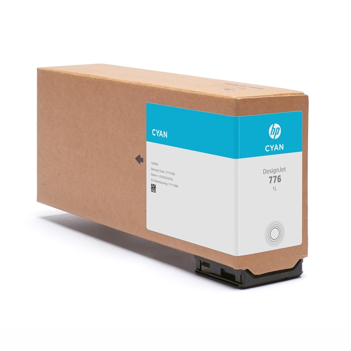 HP 776 cartridge, 1 liter, Cyan