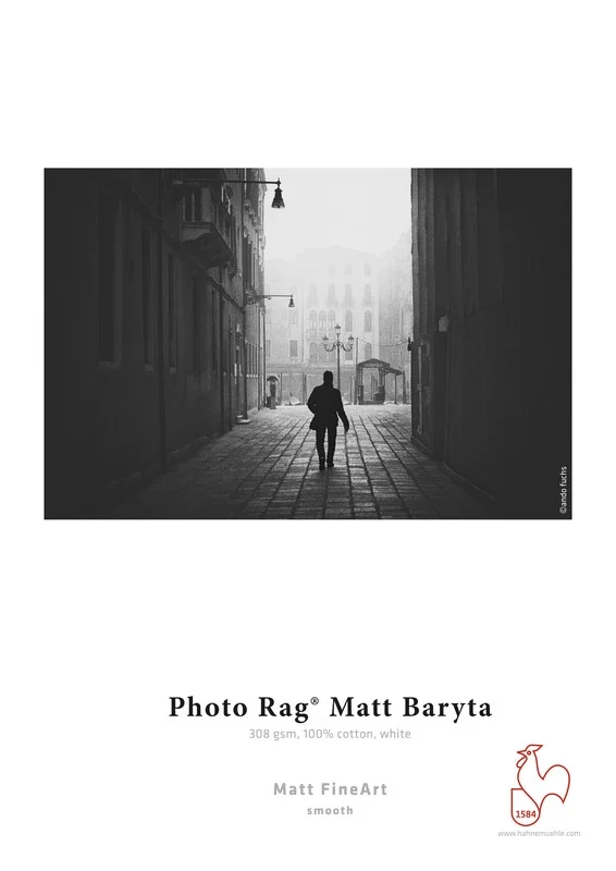 Hahnemühle Photo Rag Matt Baryta 308 g/m² - 64" x 12 meter