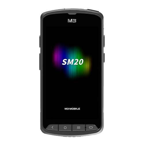 M3 Mobile SM20x, 2D, SF, USB, BT (5.1), Wi-Fi, 4G, NFC, GPS, дисплей, GMS, RB, черен, Android