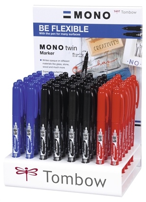 Tombow Fineliner MONO twin pen 0,4/0,8 дисплей ass (48)