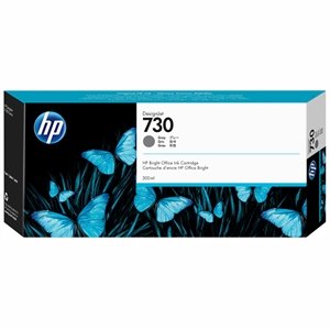 HP 730 300-ml сив патрон за мастило DesignJet