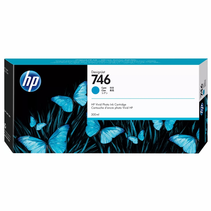 HP 746 300-ml Cyan DesignJet мастилен патрон