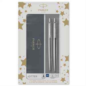 Parker Duosæt Jotter CT химикалка + автоматичен молив сребро.