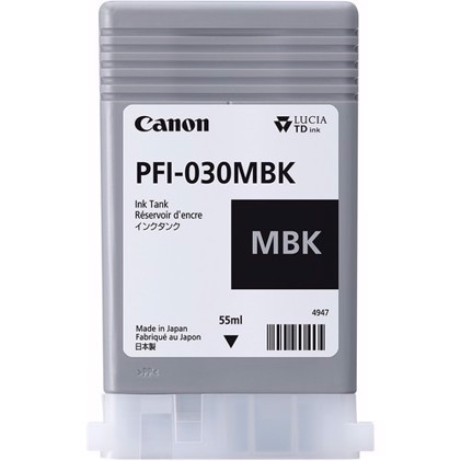 Canon Matt Black PFI-030MBK - мастилена касета 55 ml