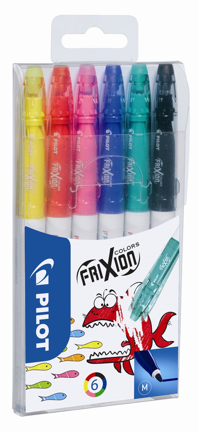 Pilot Frixion Colors 0,7 цветни маркери (6)