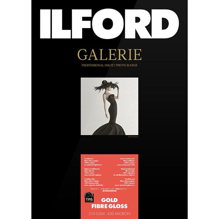 Ilford Gold Fibre Gloss for FineArt Album - 330mm x 518mm - 25 листа