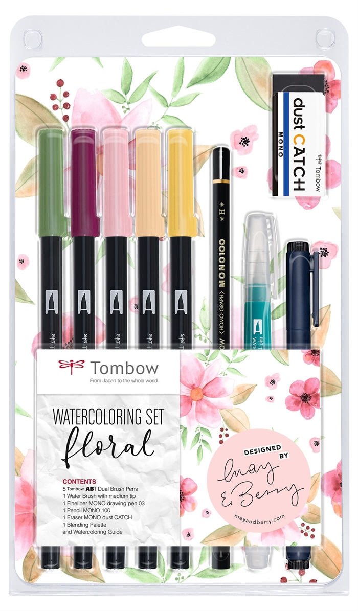 Tombow Marker ABT Dual Brush комплект Floral (9)