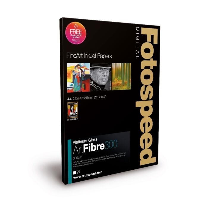 Fotospeed Platinum Gloss Art Fibre 300 g/m² - A3+, 25 листа