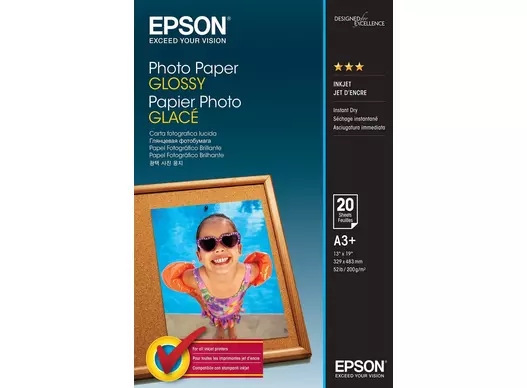 Гланцирана фотохартия Epson 200 g/m² - A3+ - 20 листа